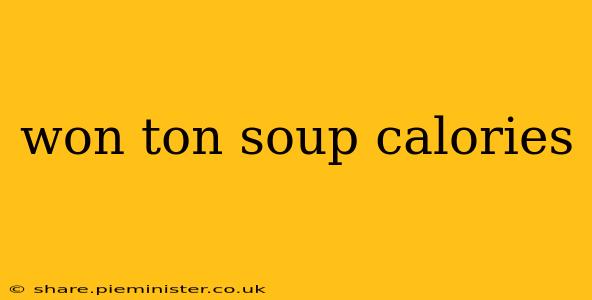 won ton soup calories