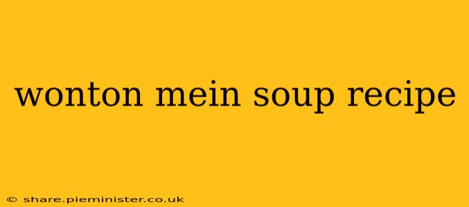 wonton mein soup recipe