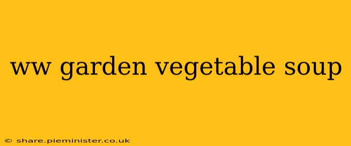 ww garden vegetable soup