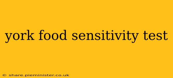 york food sensitivity test